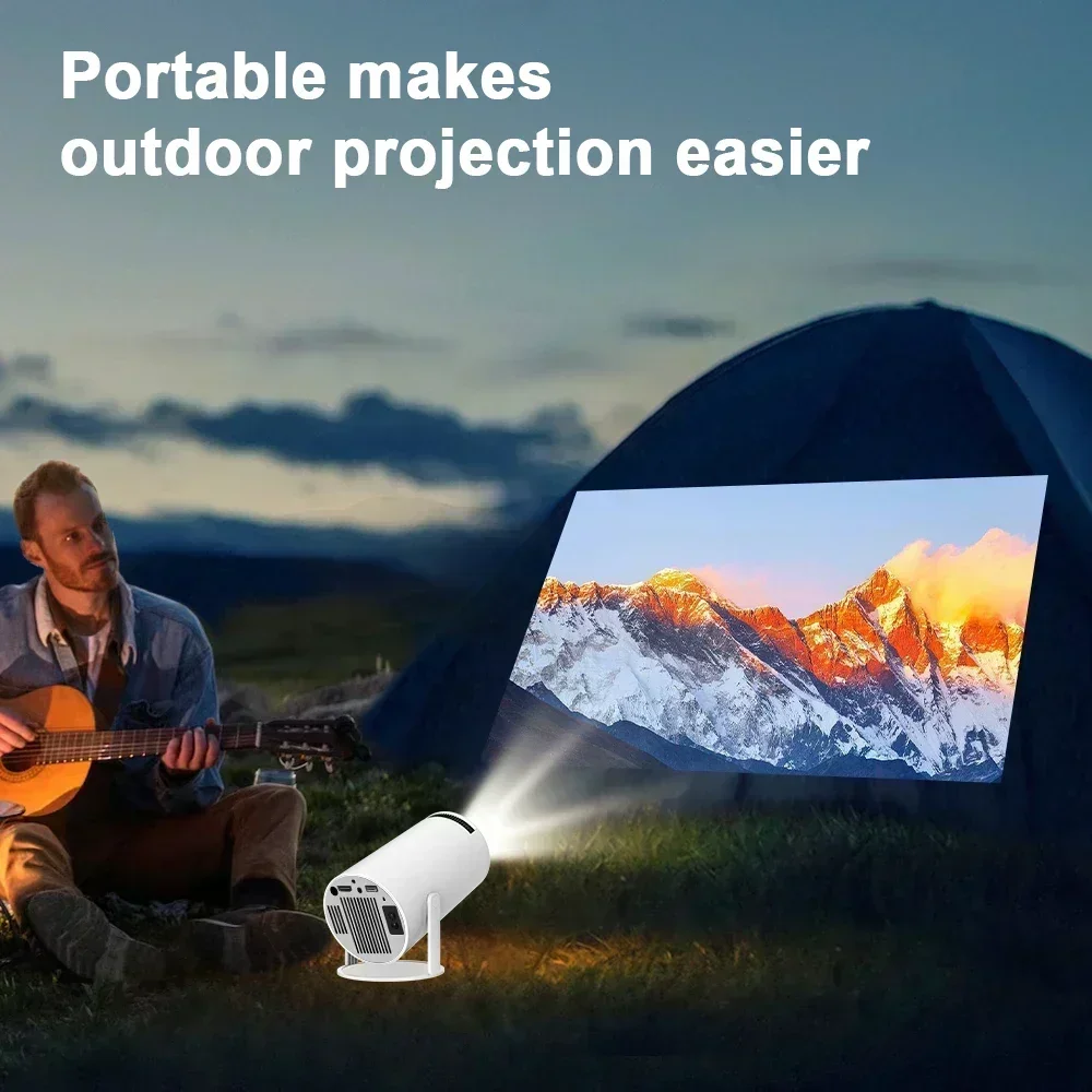 Proyector 4K Wifi6 para cine en casa, dispositivo con Android 11, 260 ANSI, WIFI Dual, Allwinner H713, BT5.0, 1280x720P, portátil, para exteriores, HY300 Pro